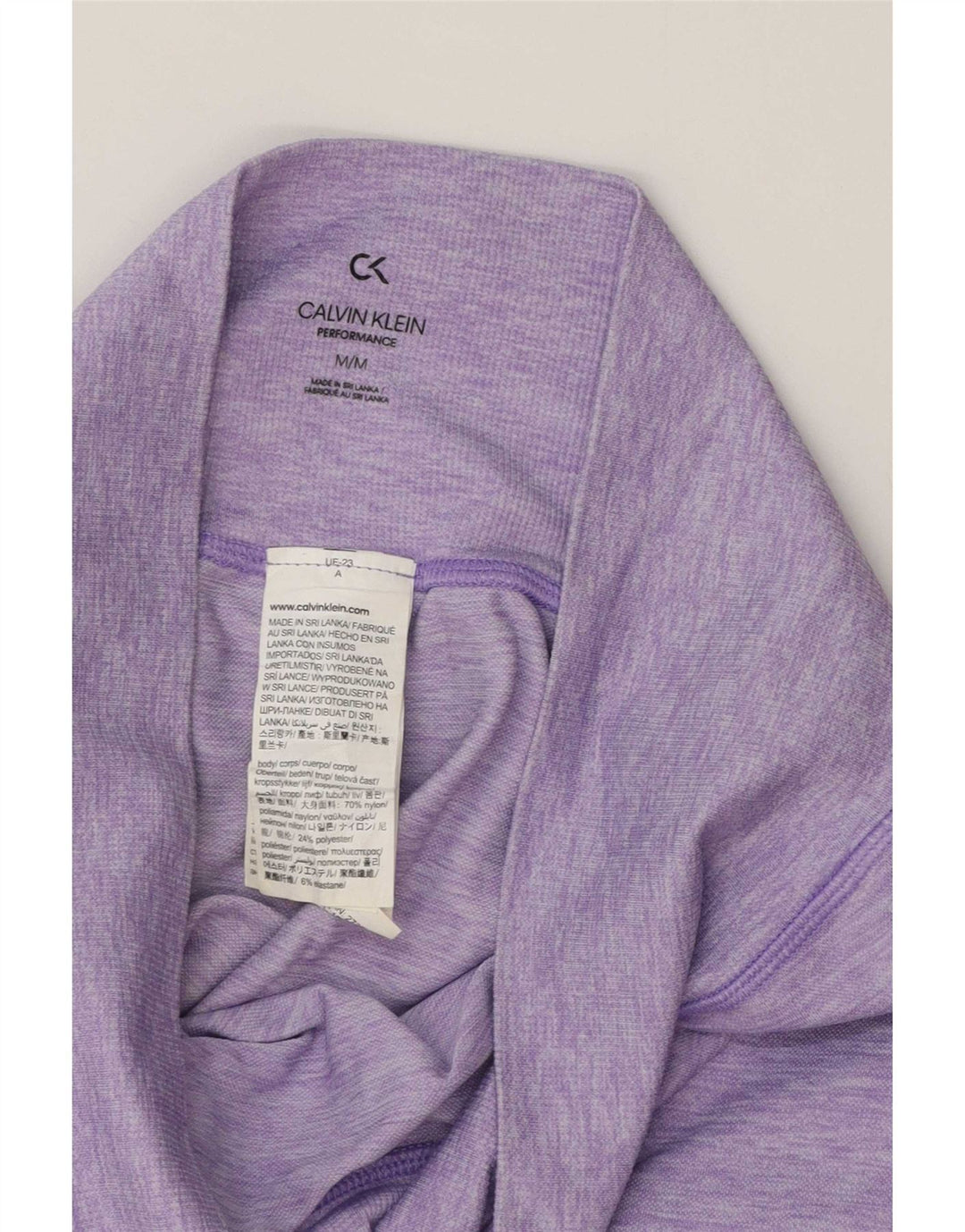 Calvin Klein Ženske grafičke tajice UK 12 Medium Purple Flected Polyester