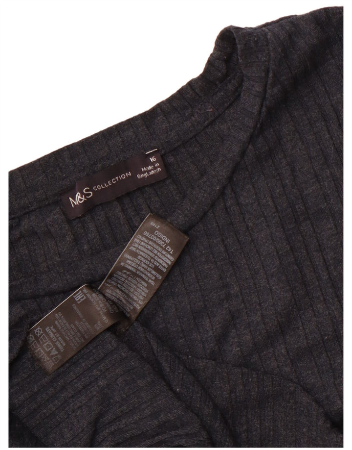 Marks & Spencer ženska haljina A-kroja UK 16 velika tamnoplava poliester