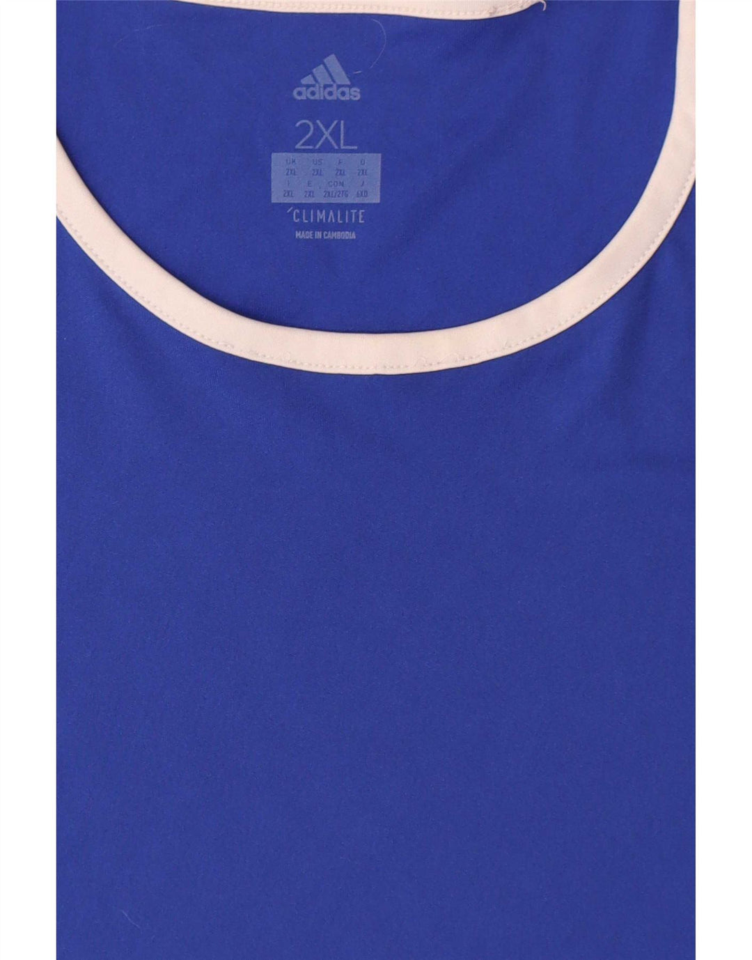 Adidas muška majica Climalite Top 2XL poliester plave boje