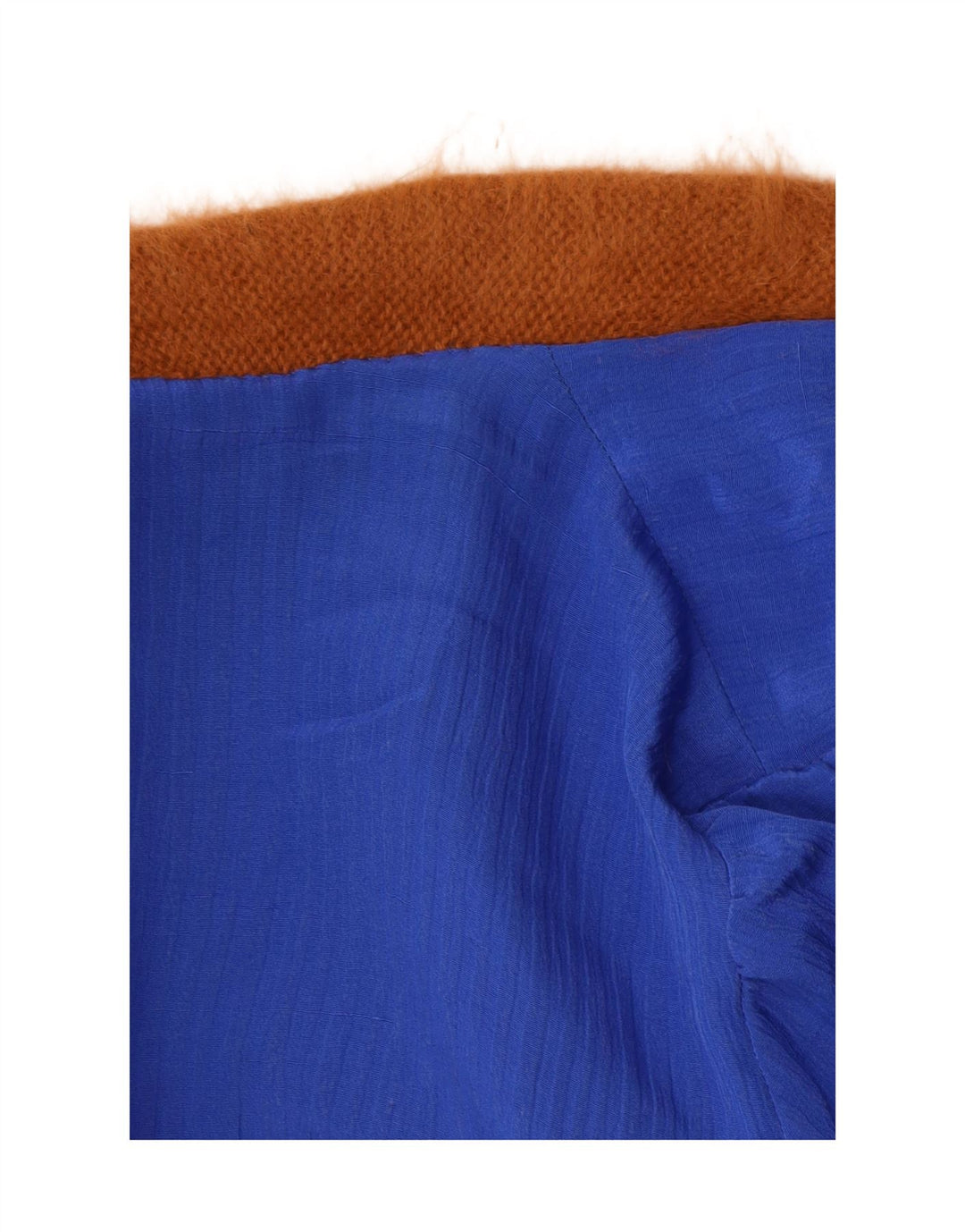 Vintage ženski dugi otvoreni kardigan pulover UK 14 srednje smeđi paisley