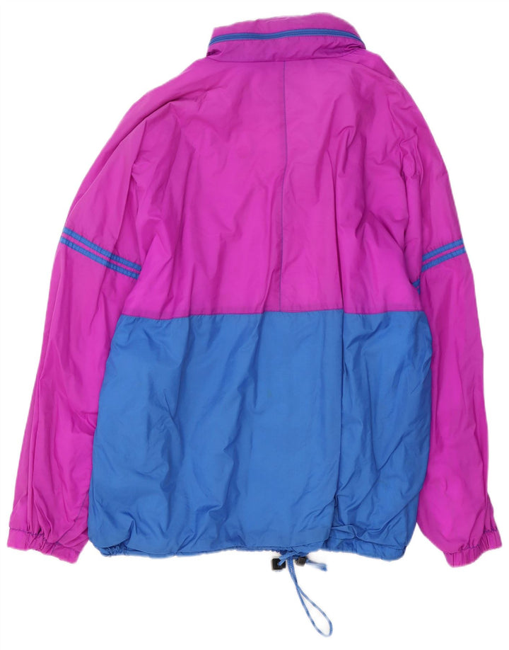 Marcel Clair muška kišna jakna s kapuljačom UK 40 Large Purple Colourblock