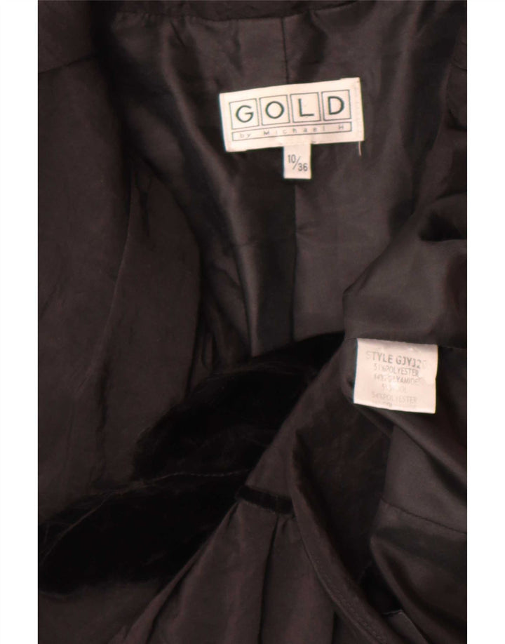 Gold by Michael H Ženska jakna jakna UK 10 Mali crni poliester