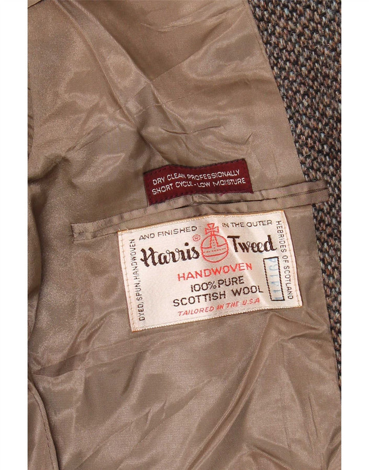 Harris Tweed muški sako sa 2 gumba UK 38 srednje siva vuna