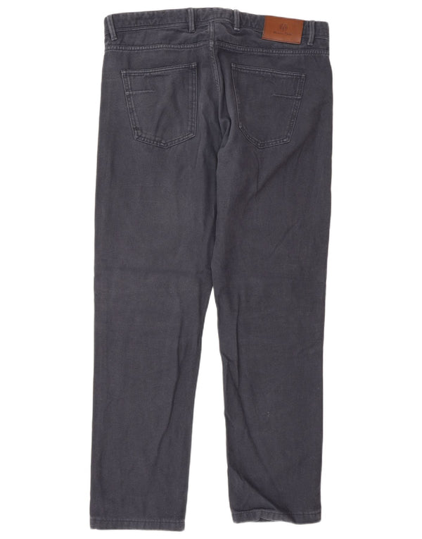 Massimo Dutti muške ravne ležerne hlače EU 42 Large W32 L30 tamnoplave