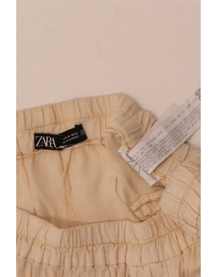 Zara ženske ležerne kratke hlače srednje veličine W28 od bijelog platna