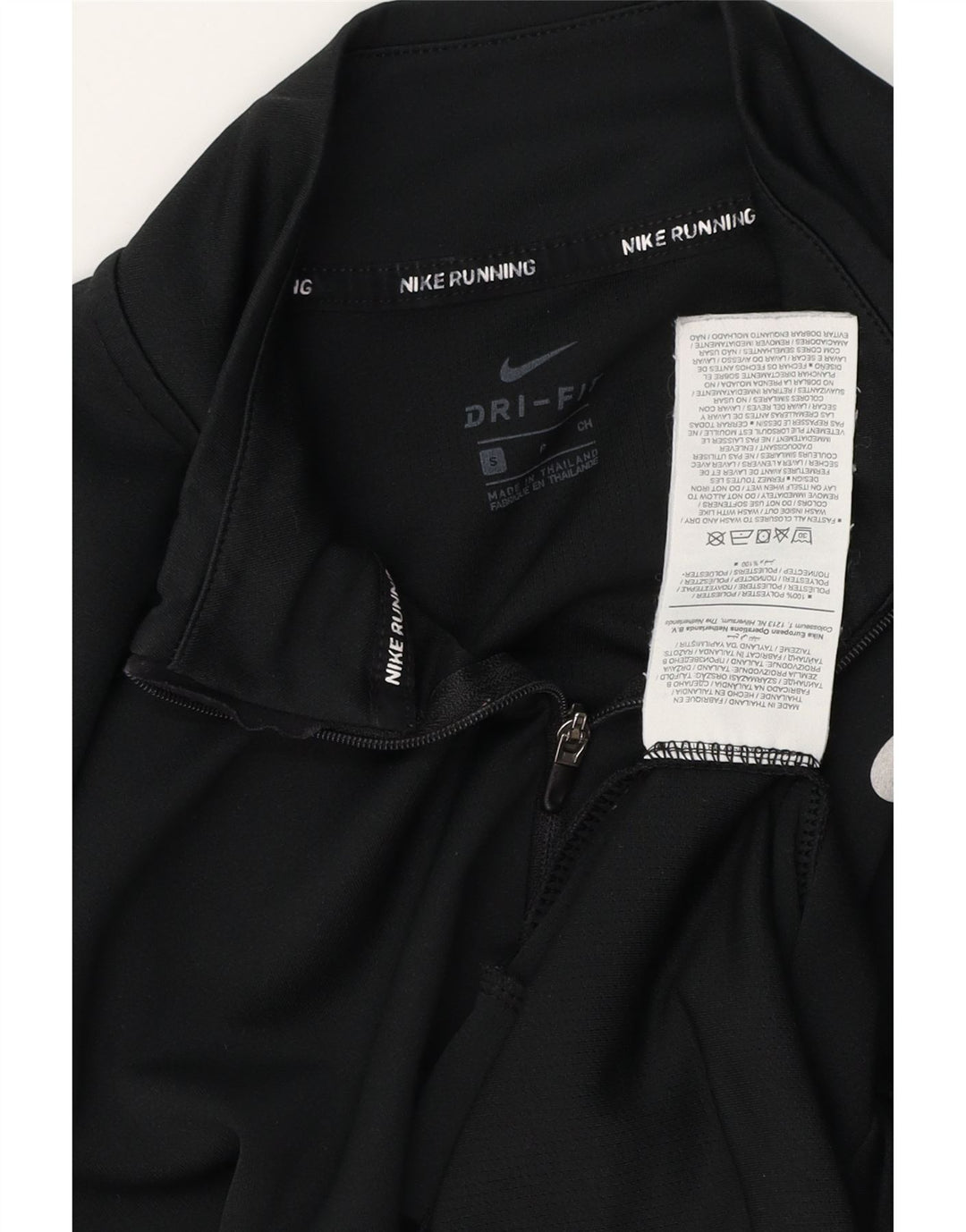 NIKE Ženska trenirka Dri Fit Zip Neck Top UK 10 Small Black