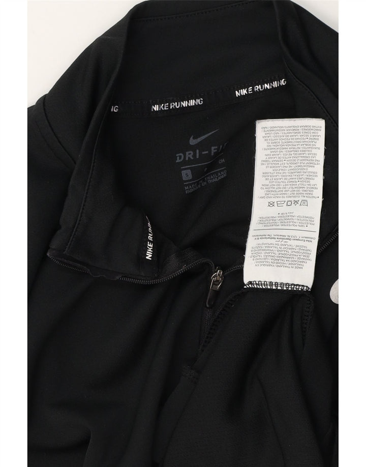 NIKE Ženska trenirka Dri Fit Zip Neck Top UK 10 Small Black
