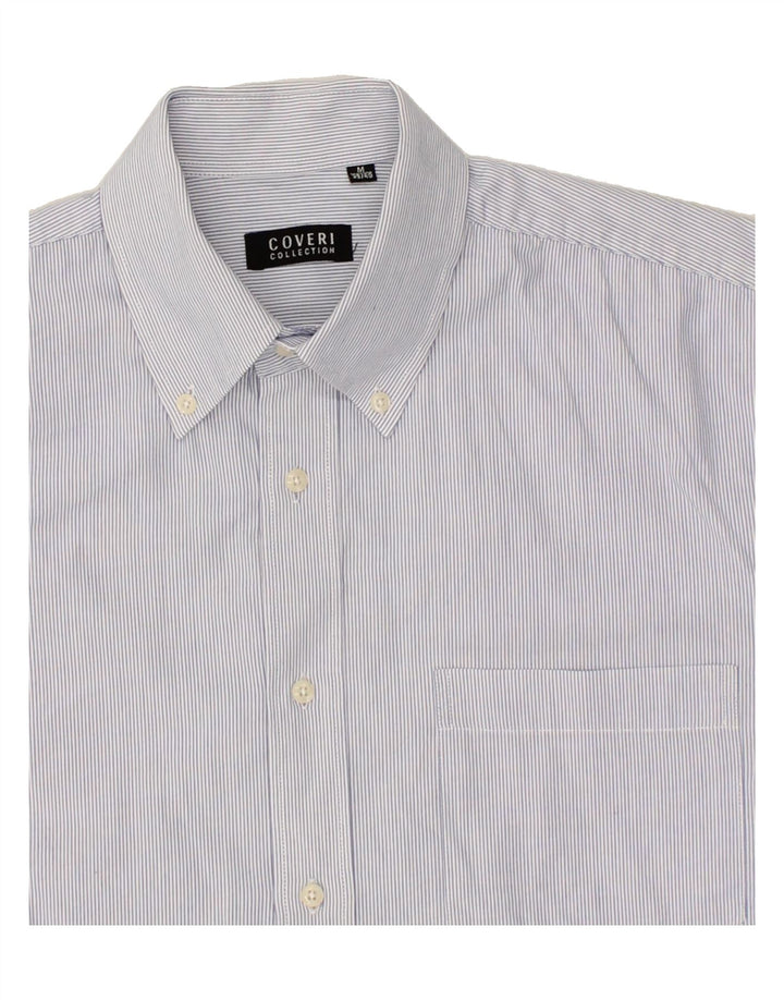 COVERI Mens Shirt Size 38/40 Medium Blue Pinstripe Cotton Vintage Coveri and Second-Hand Coveri from Messina Hembry 