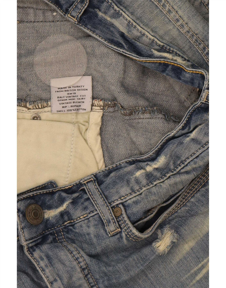 Superdry ženska mini suknja od trapera srednje veličine W34, plavi pamuk