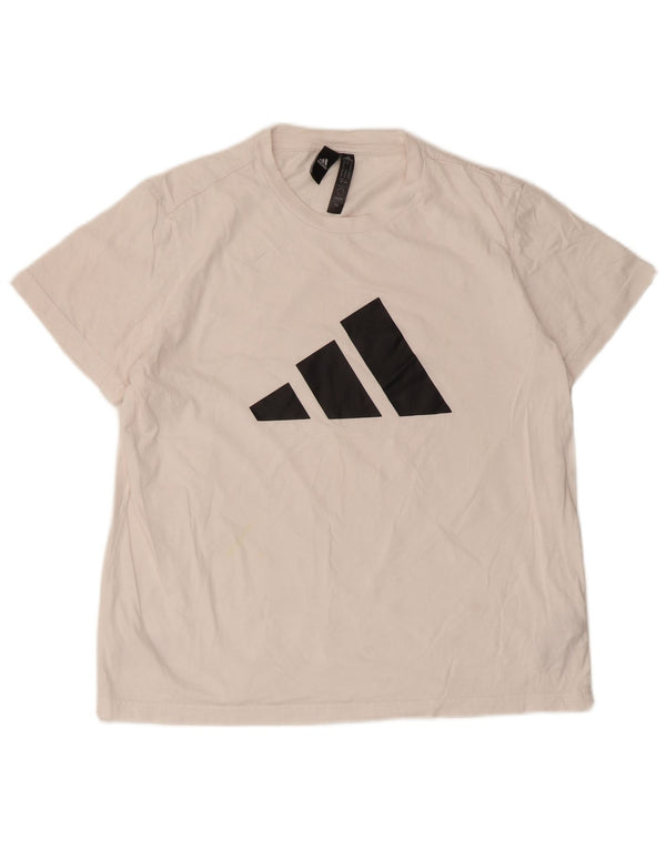 Adidas ženska majica kratkih rukava s grafičkim motivima UK 12/14 Srednje bijeli pamuk