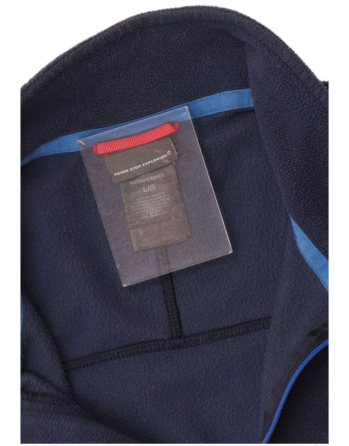 THE NORTH FACE Veliki muški džemper od flisa s patentnim izrezom, tamnoplavi poliester