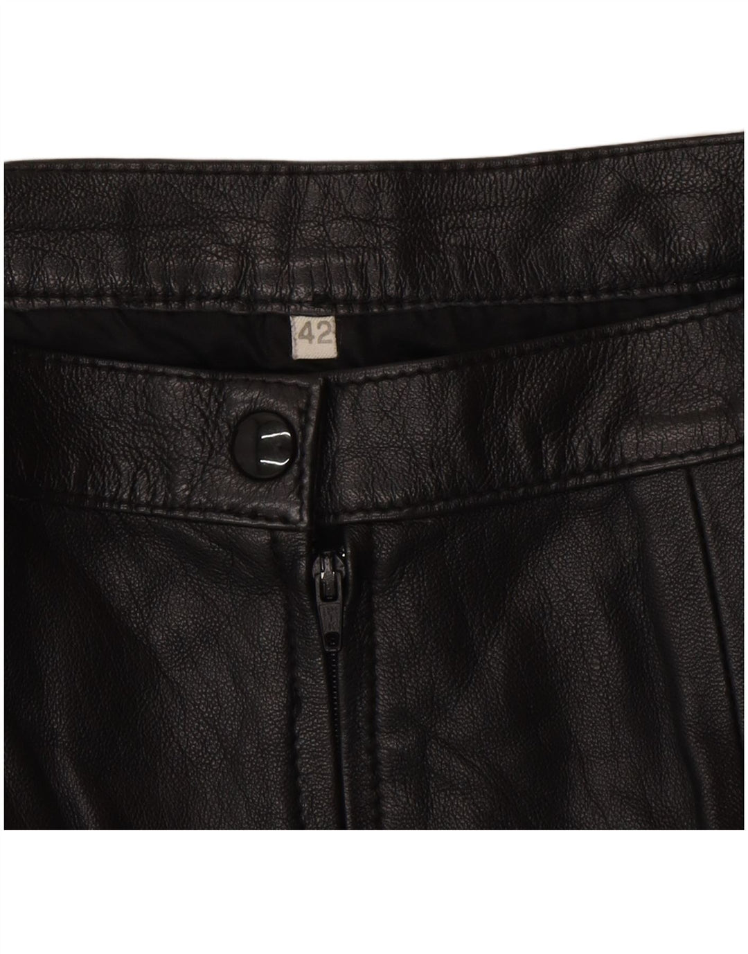 Vintage ženska kožna suknja IT 42 srednje veličine W26 crna