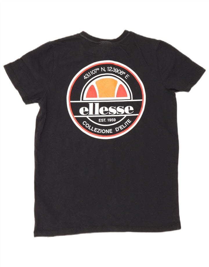Majica Ellesse Boys Graphic T-Shirt Top 8-9 Years Medium Black Pamuk