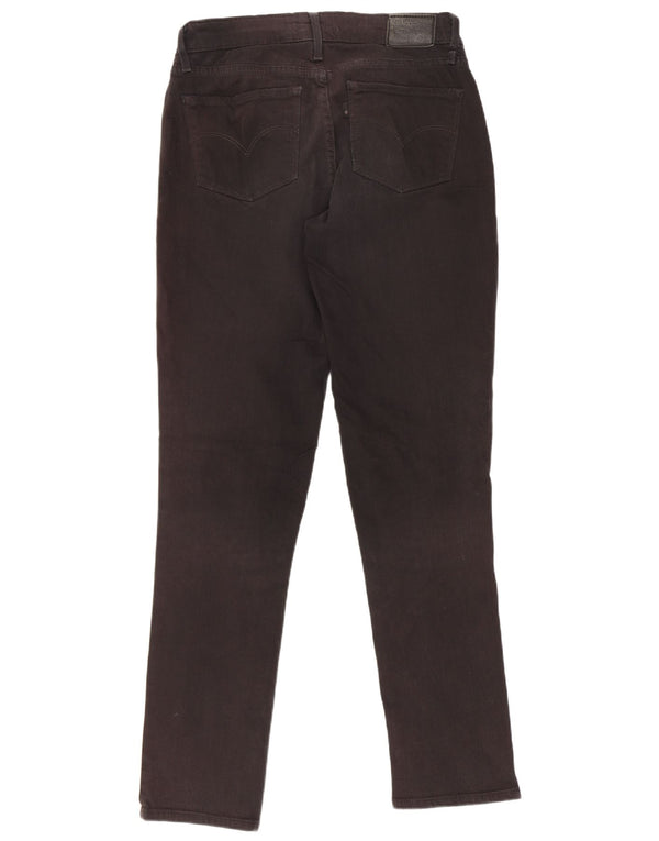 Levi's ženske 712 uske traperice W26 L30 crni pamuk