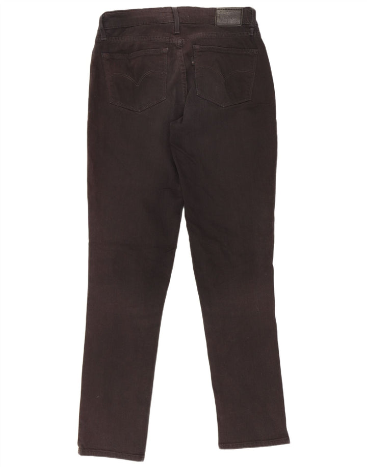 Levi's ženske 712 uske traperice W26 L30 crni pamuk