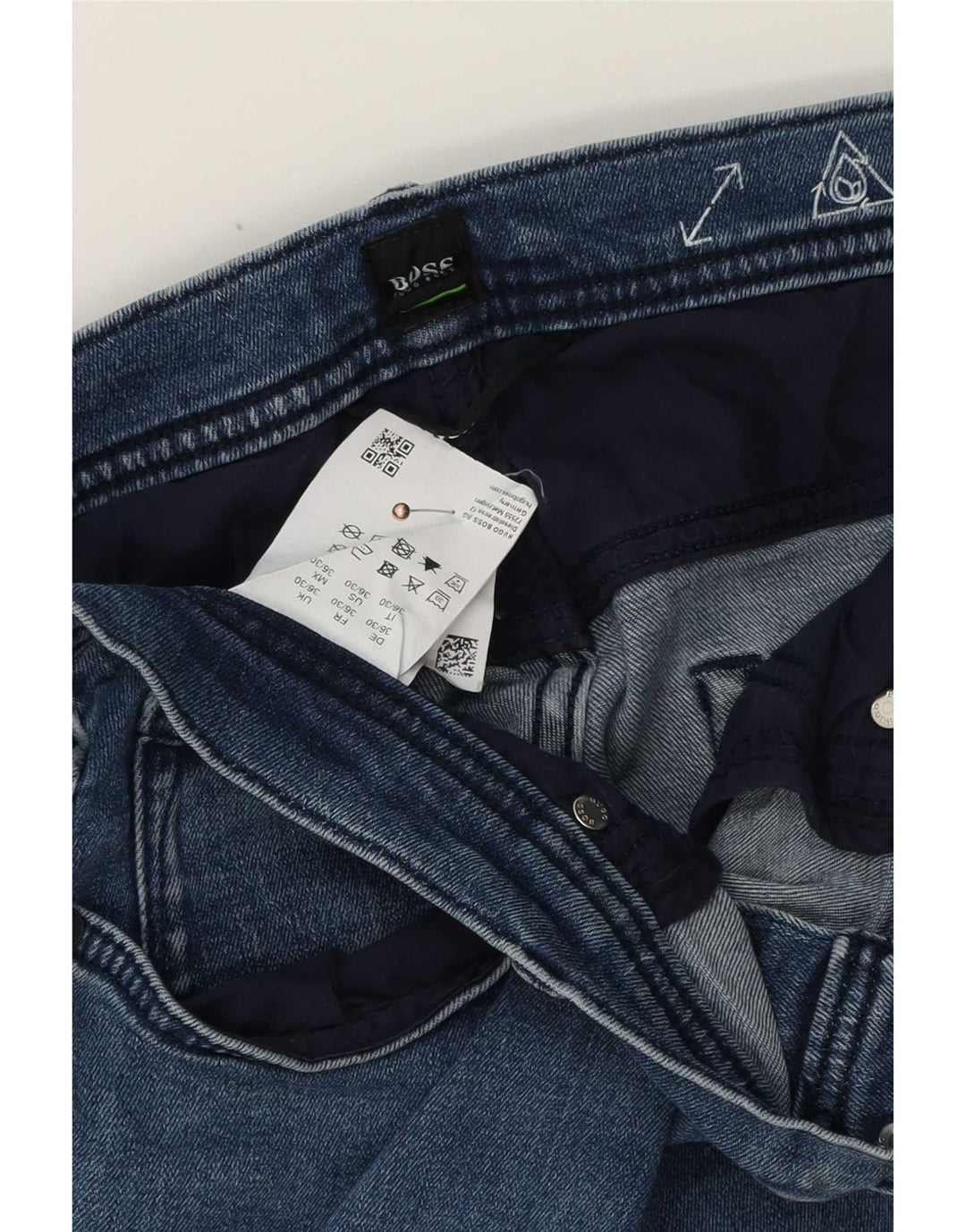 Hugo Boss Muške uske traperice W36 L30 Plavi pamuk