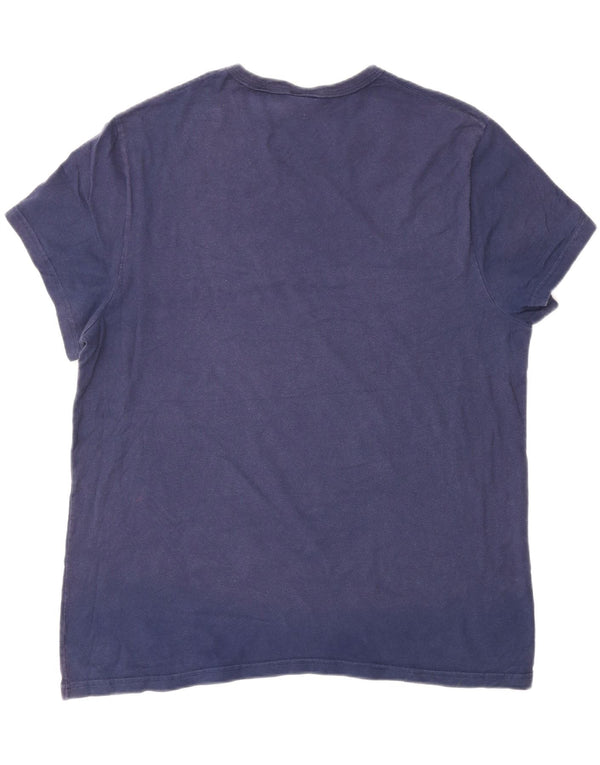 Champion Top XL majica kratkih rukava s motivima tamnoplavi pamuk