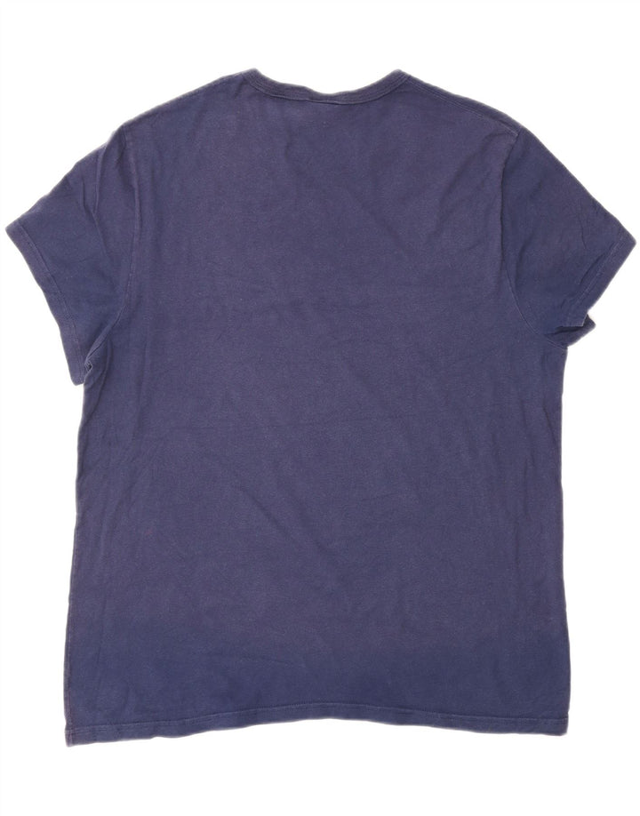 Champion Top XL majica kratkih rukava s motivima tamnoplavi pamuk