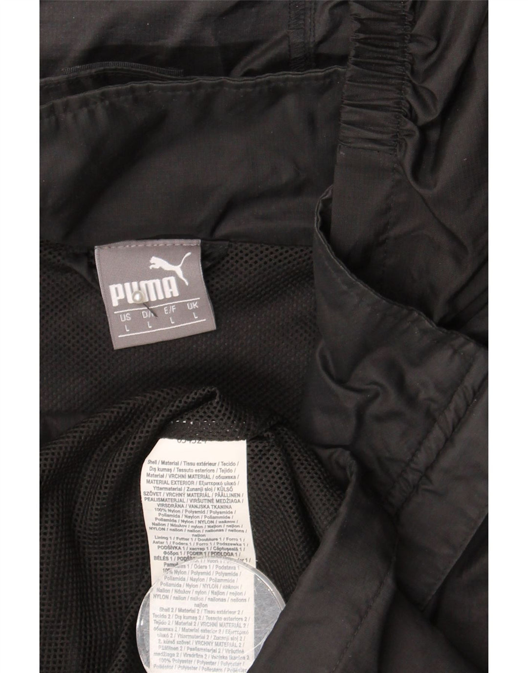Puma muška kišna jakna s kapuljačom UK 40 Large Black Nylon