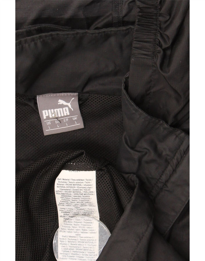 Puma muška kišna jakna s kapuljačom UK 40 Large Black Nylon