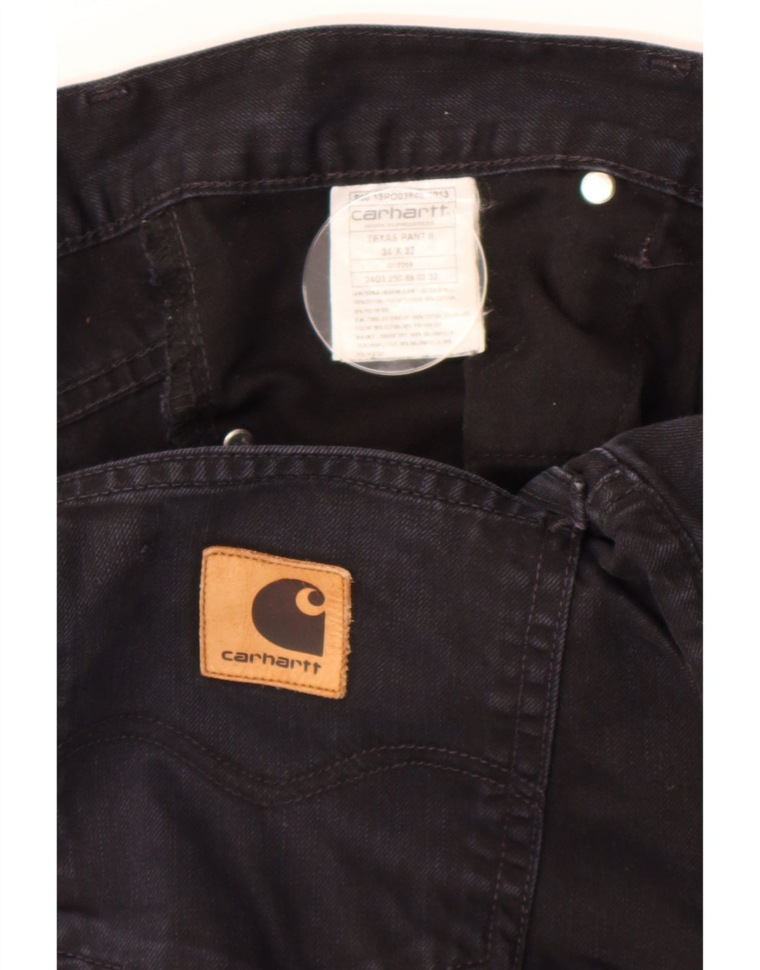 Carhartt muške uske traperice W34 L32 tamnoplavi pamuk