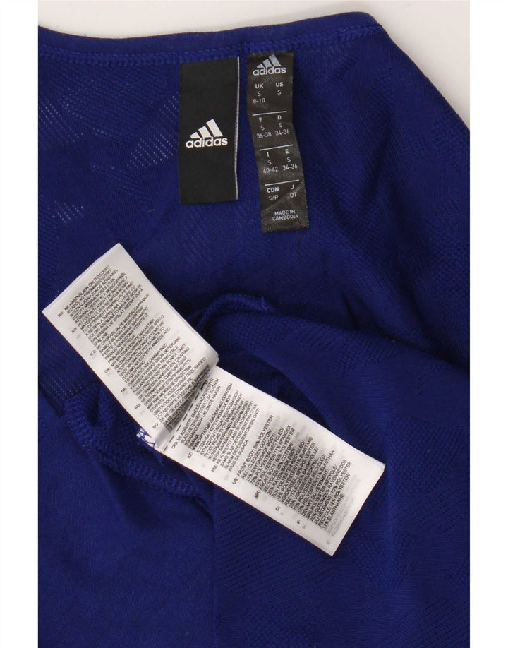 Adidas ženski prsluk UK 8/10 mali plavi poliester