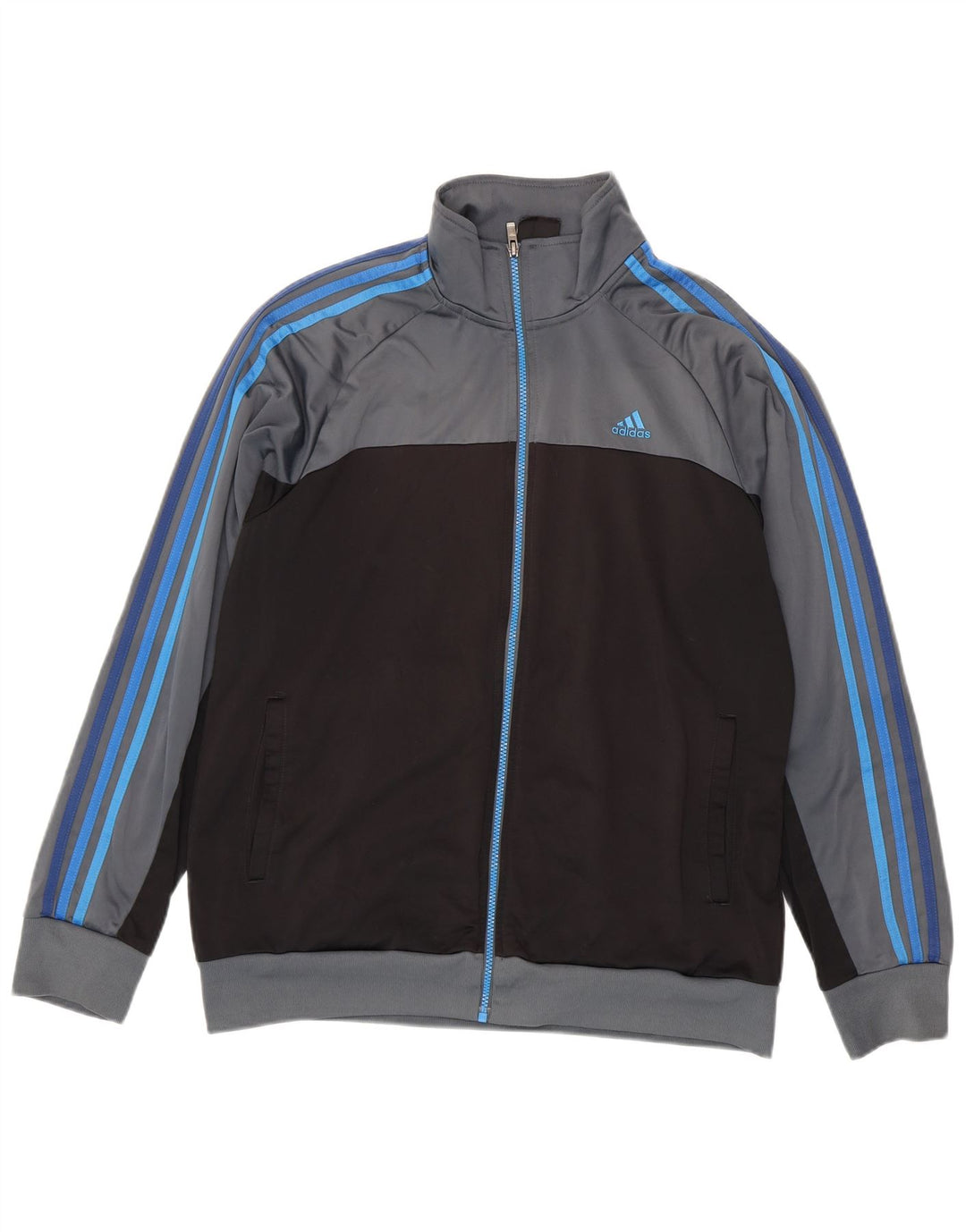 Adidas muška trenirka gornja jakna UK 44/46 veliki sivi poliester u boji