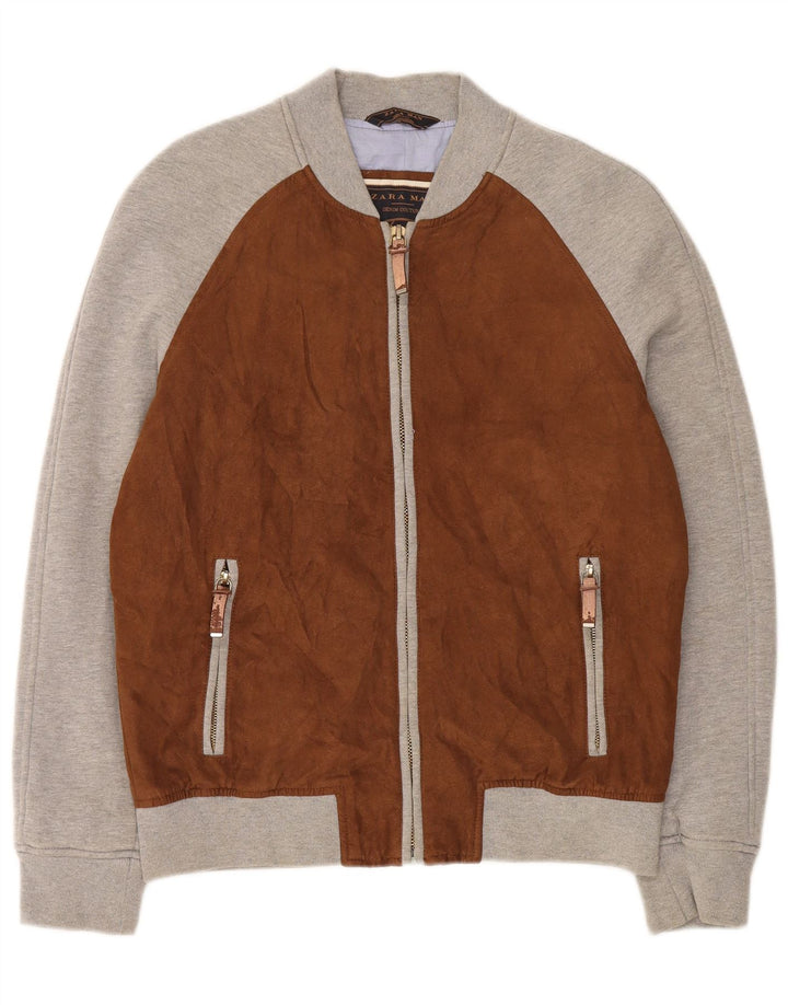 Zara muška trenirka gornja jakna XL smeđa poliester