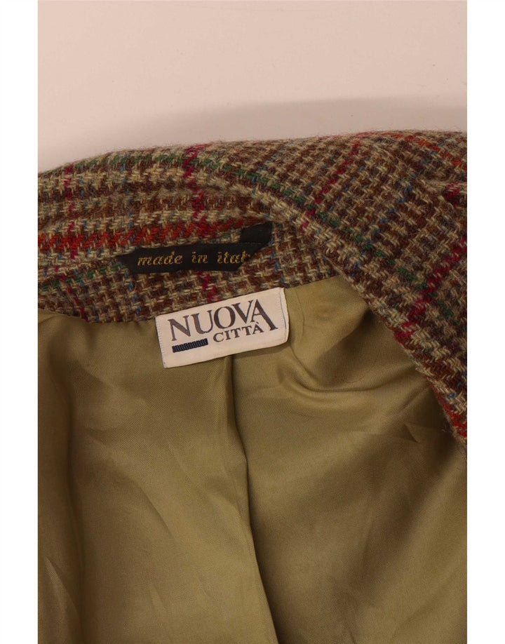 Nuova Citta ženski sako sa 2 gumba IT 46 velika zelena houndstooth