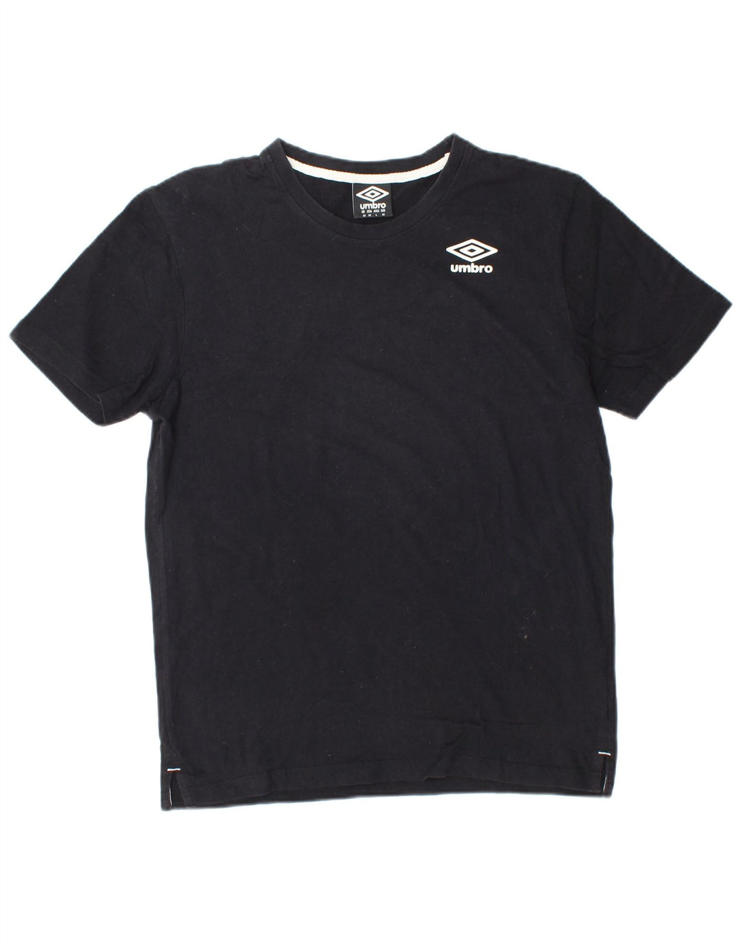 UMBRO Mens T-Shirt Top Medium Black Cotton