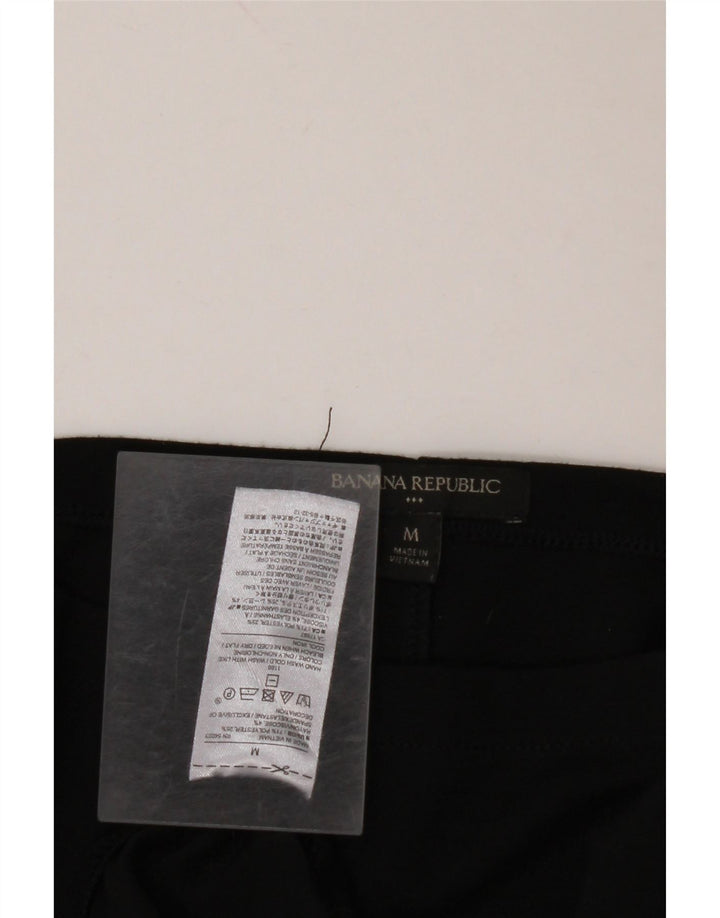 BANANA REPUBLIC Ženski gornji dio bluze 3/4 rukava UK 12 srednje crni poliester