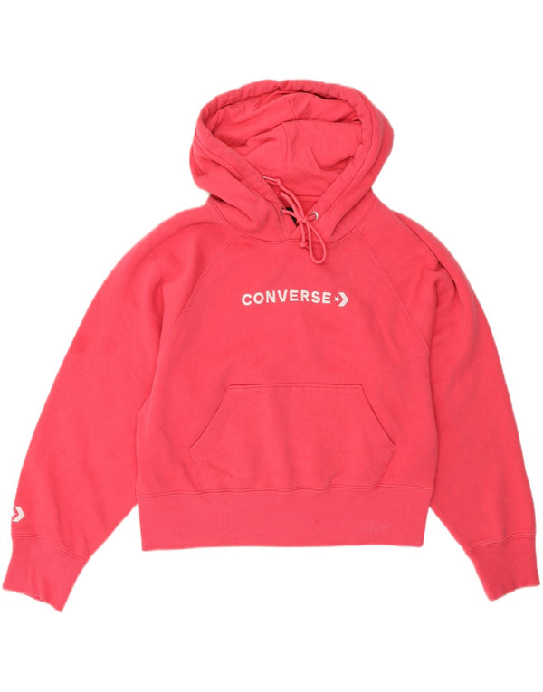 Converse ženska majica s kapuljačom s kapuljačom UK 18 XL, ružičasti pamuk