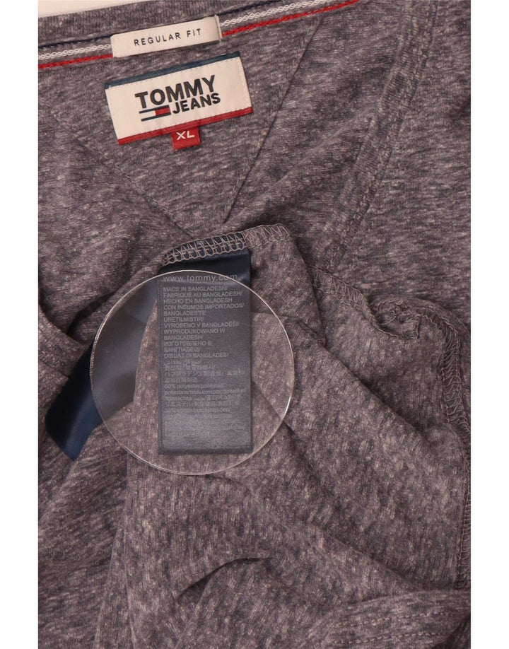 Tommy Hilfiger muška majica kratkih rukava standardnog kroja XL sivi flekasti poliester