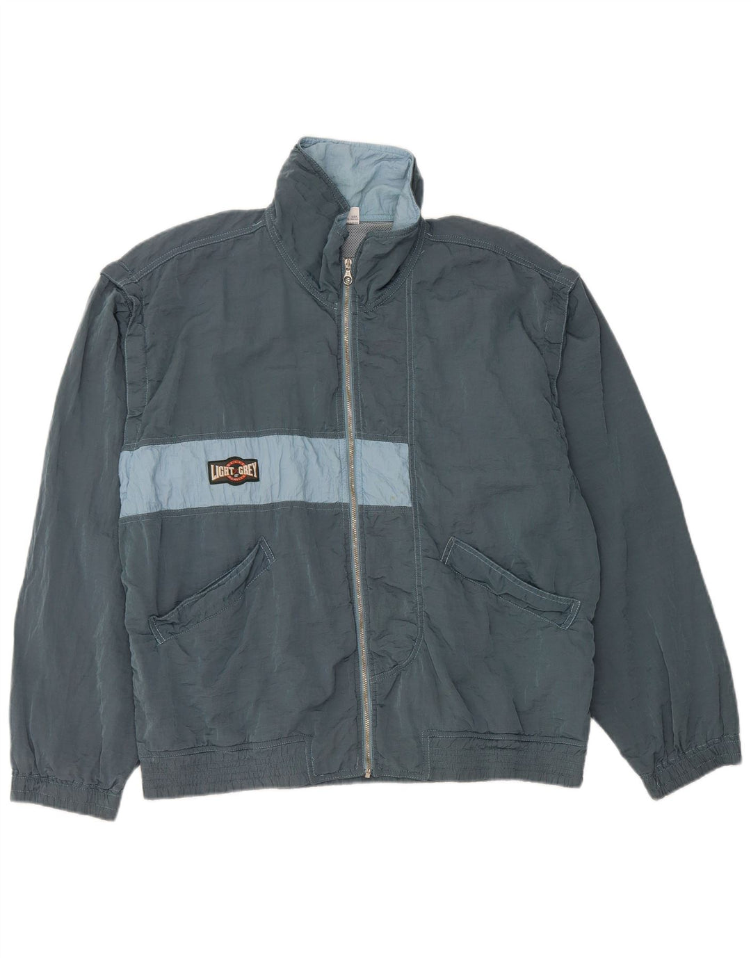 BELFE Muška gornja jakna trenirke UK 38 Srednje plava poliamidna boja