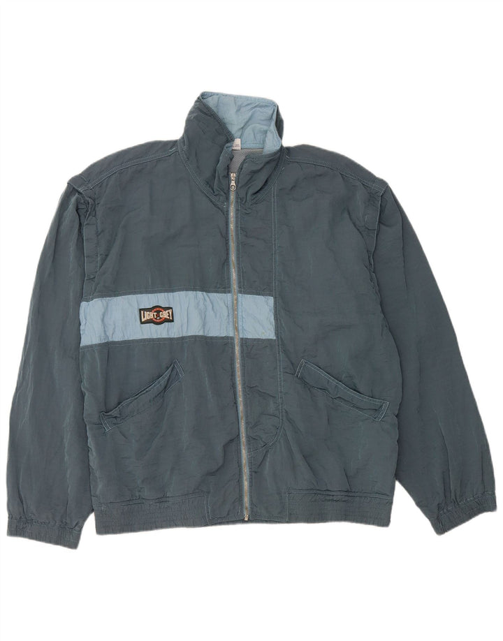 BELFE Muška gornja jakna trenirke UK 38 Srednje plava poliamidna boja