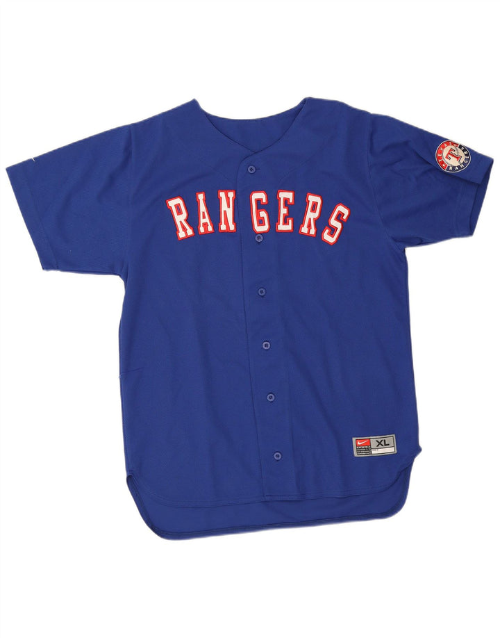 Nike Boys Rangers Graphic Jersey Top 13-14 Years XL plavi poliester