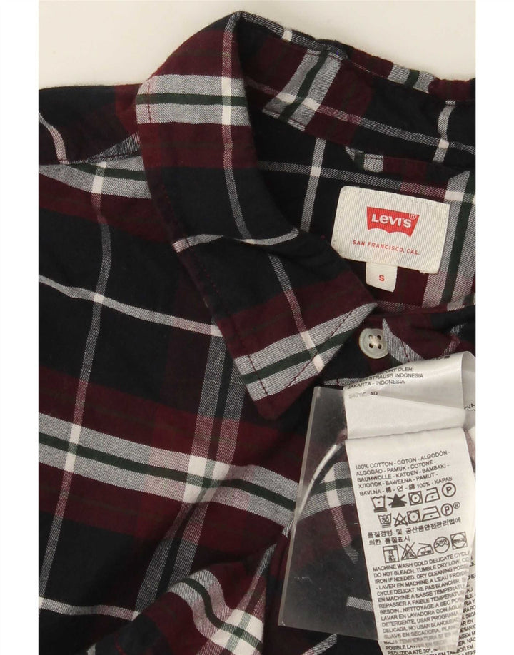 Levi's muška flanelska košulja, mali crni karirani pamuk
