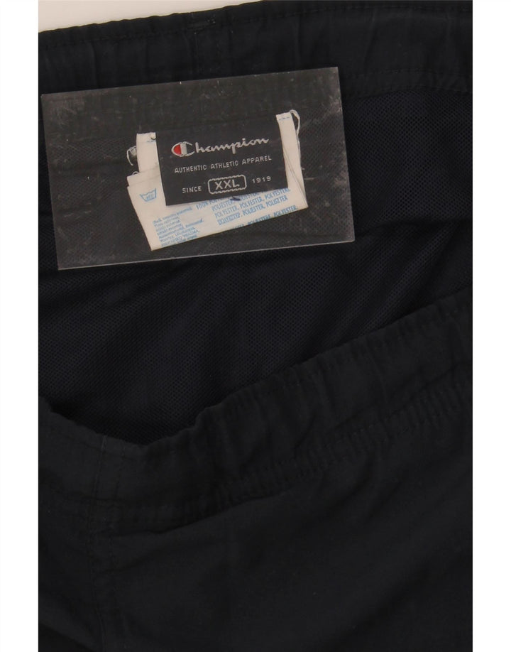 CHAMPION Mens Sport Shorts 2XL  Navy Blue Polyester Vintage Champion and Second-Hand Champion from Messina Hembry 