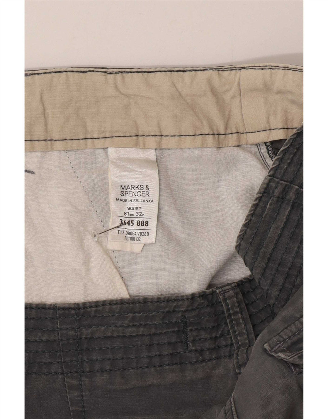 Marks & Spencer muške kargo kratke hlače W32 srednje sivi pamuk