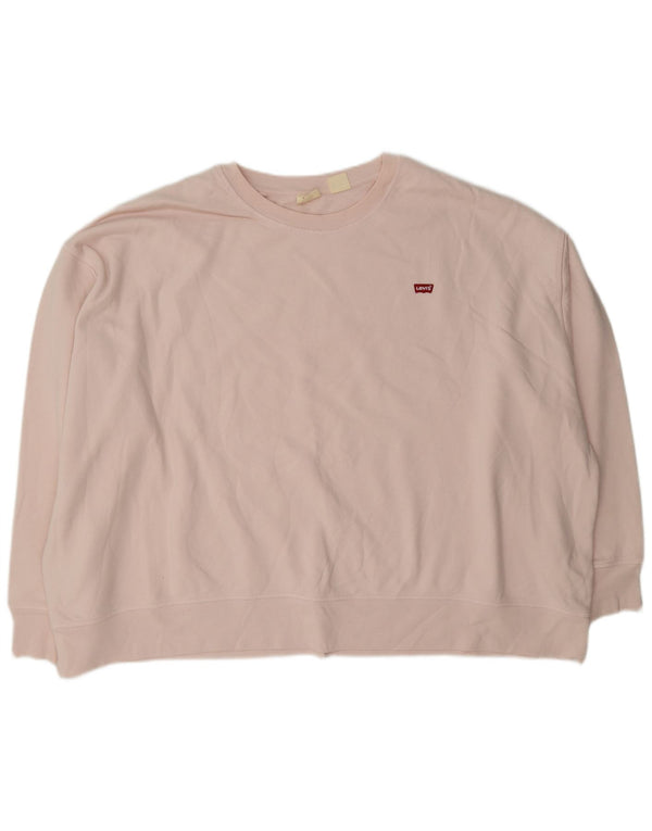 Levi's Ženska majica s kratkim rukavima UK 24 4XL, ružičasti pamuk