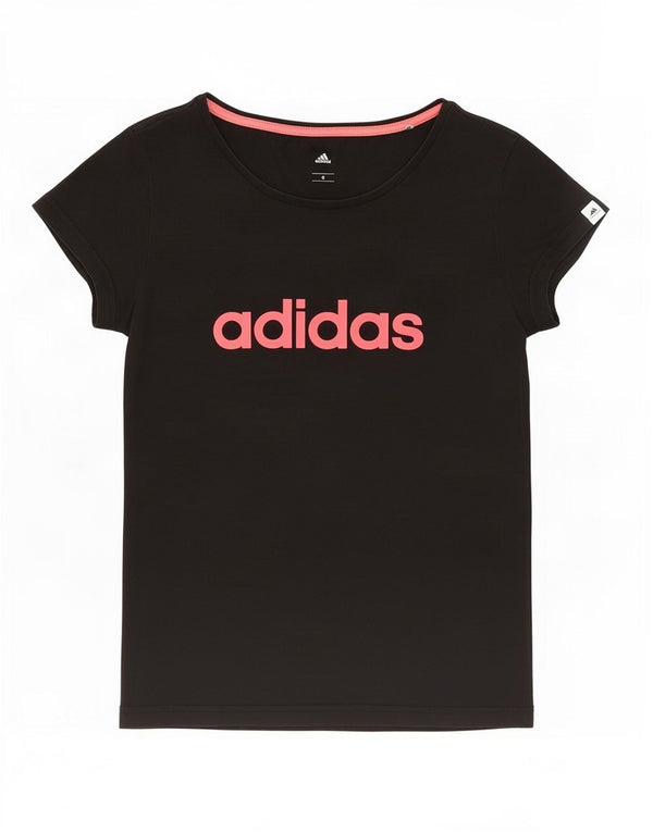 Adidas ženska majica kratkih rukava Climalite Graphic Top UK 10 Mala crna pamuk