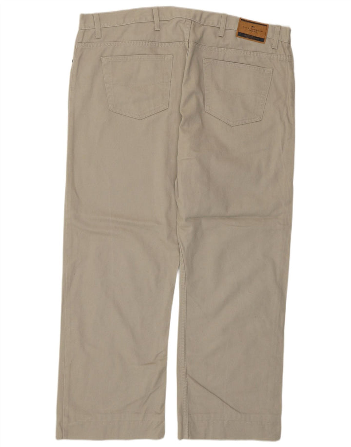 Marks & Spencer muške ležerne hlače Blue Harbor W42 L27 sivi pamuk