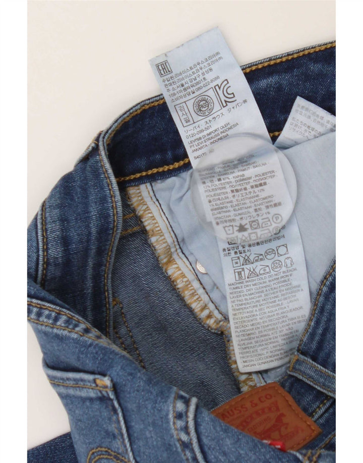 Levi's ženske 714 ravne traperice W25 L34 plavi pamuk