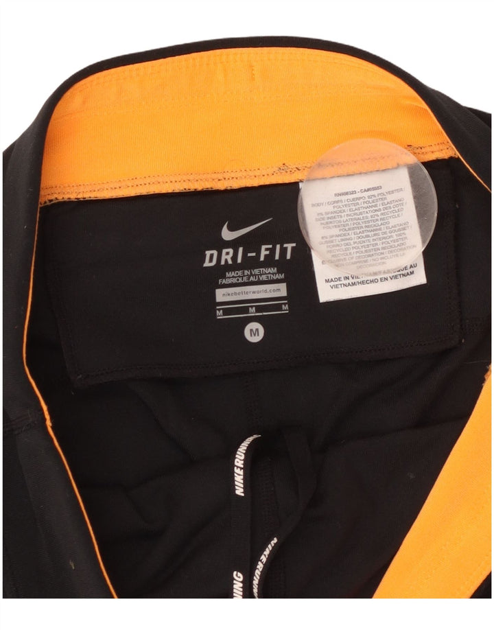 NIKE ženske Dri Fit Capri tajice UK 14 srednje crne boje