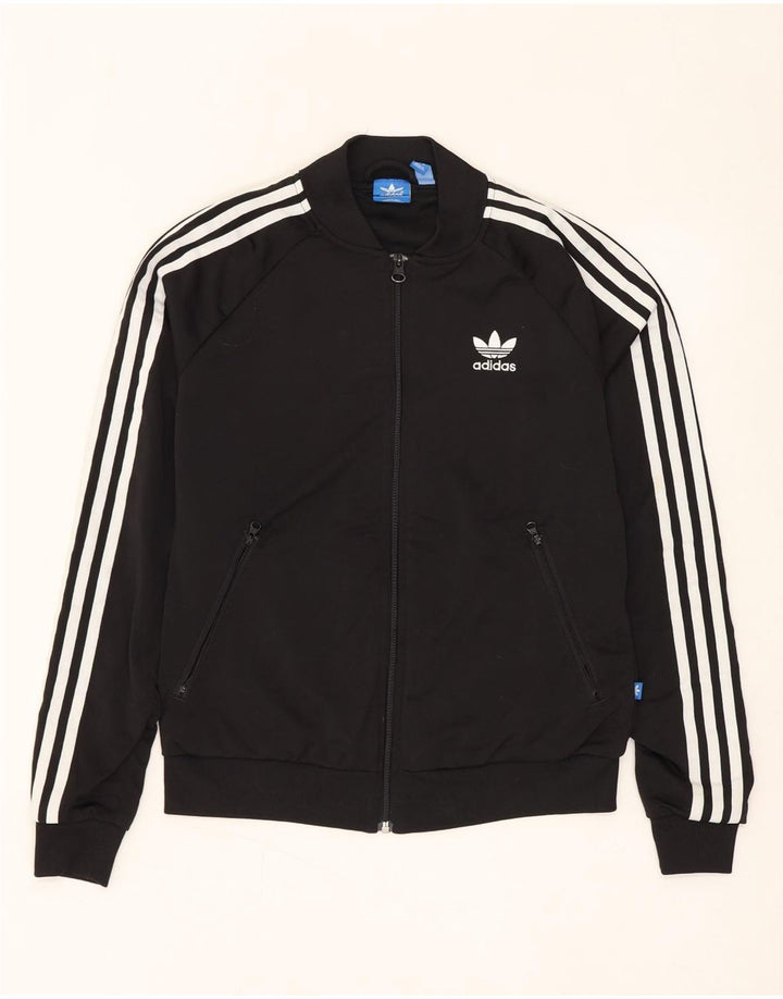 ADIDAS ženska gornja jakna s grafičkim motivima UK 10, mali crni poliester