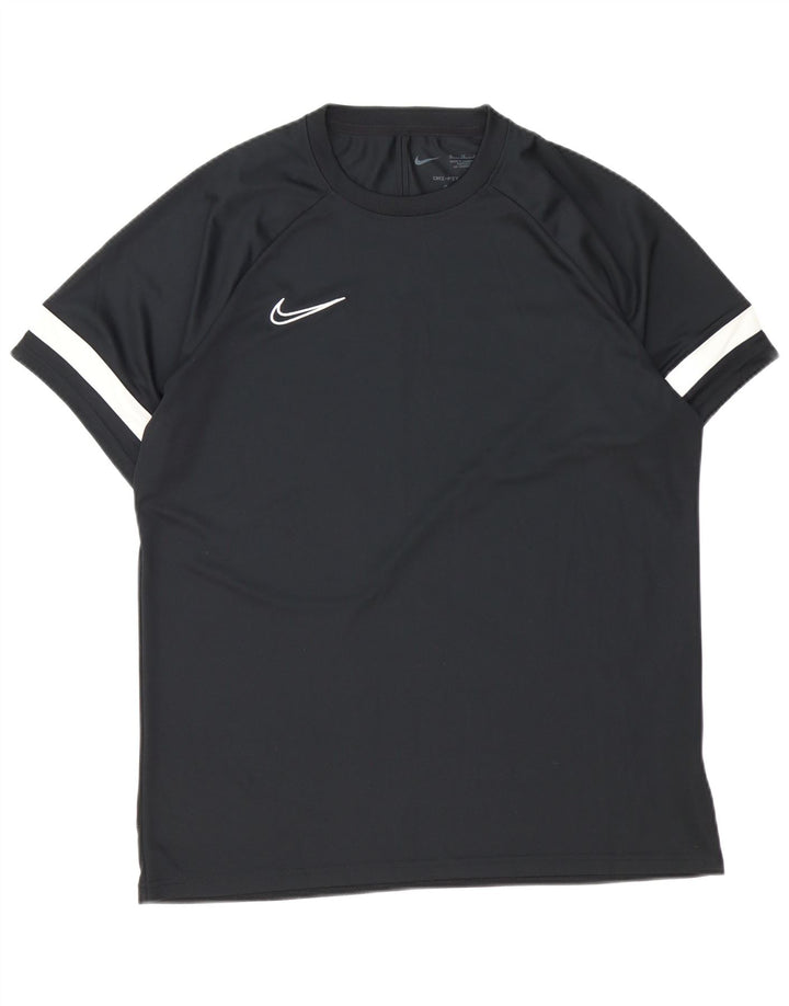 Nike Dri Fit T-Shirt Top XL Black Colourblock poliester