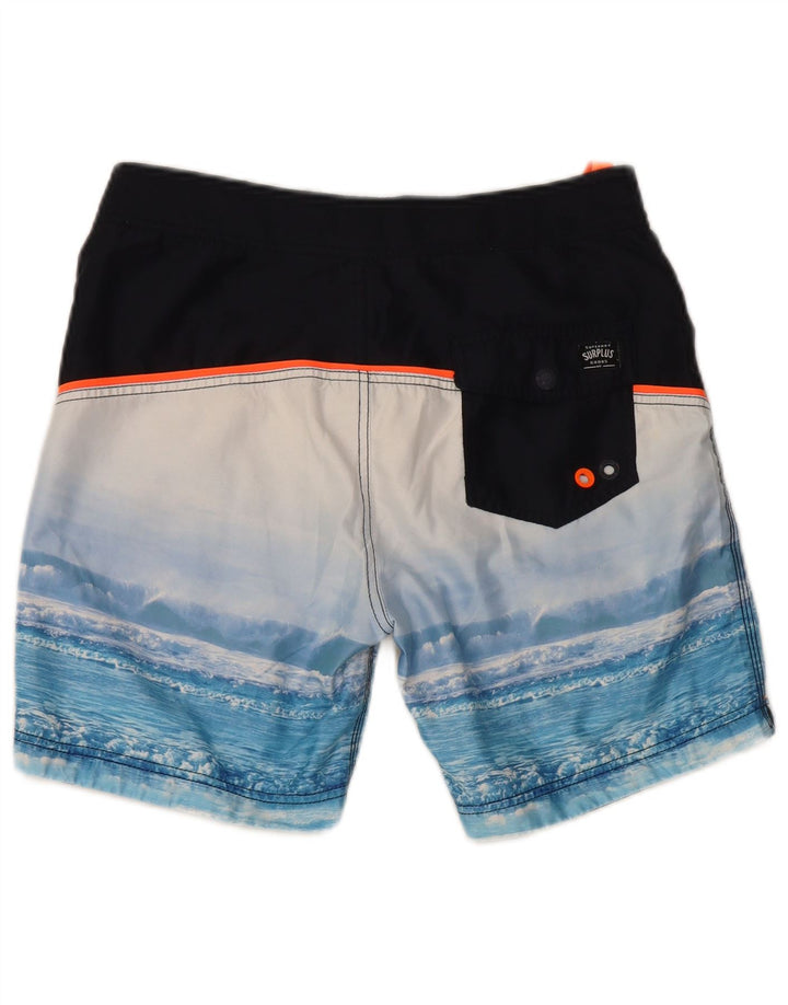 Superdry muške kratke hlače za kupanje Graphic Regular Male plave poliesterske
