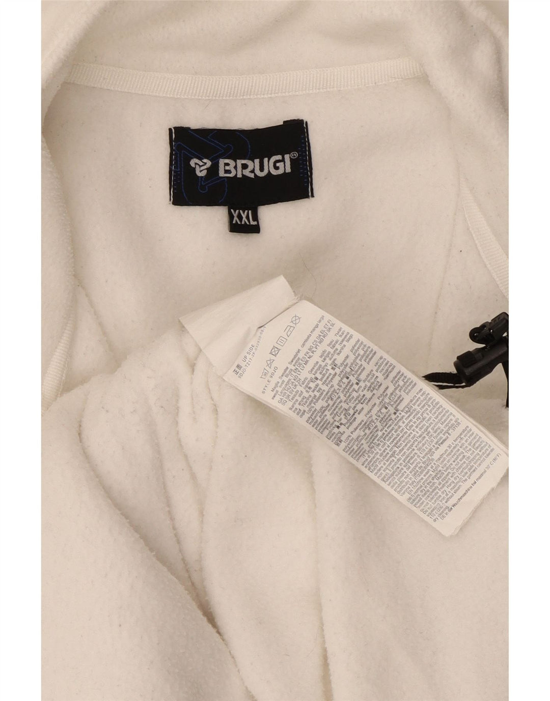 Brugi muška jakna od flisa UK 44 2XL bijeli poliester