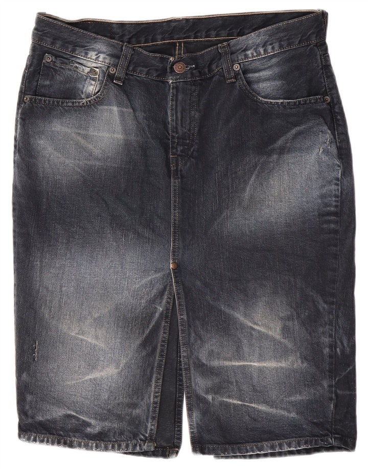 Levi's ženska traper suknja velika W32 tamnoplavi pamuk