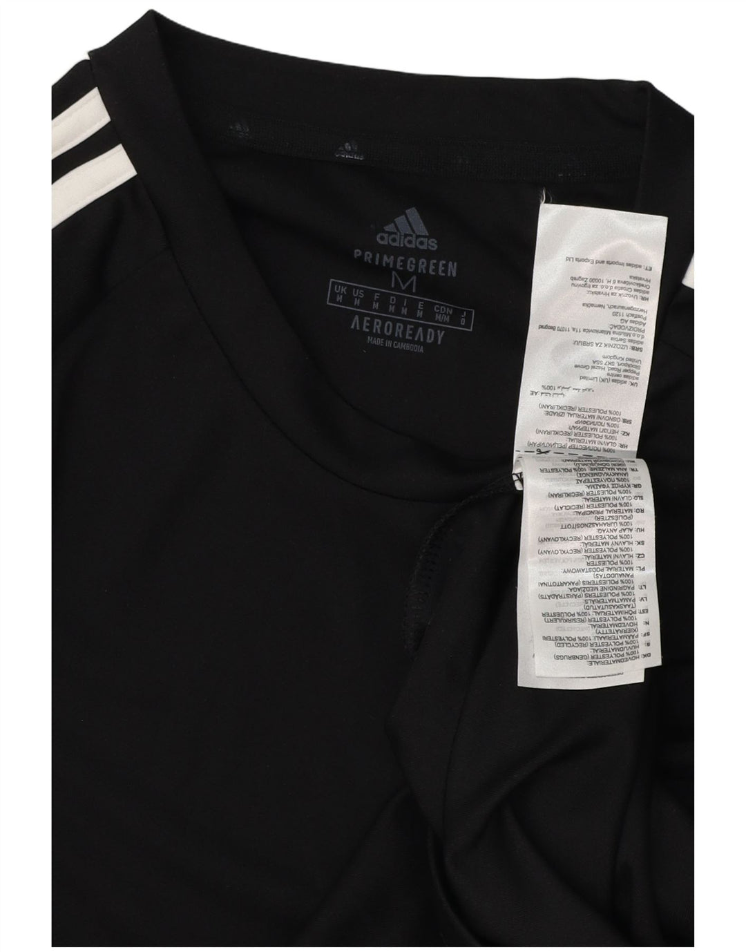 ADIDAS Mens Aeroready T-Shirt Top Medium Black Polyester